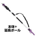 アルミス 充電式剪定はさみ 枝切っ太郎 ASH-25M 本体 専用延長ポールセット[高枝はさみ 高枝切はさみ 高枝切バサミ 高枝剪定はさみ 電動剪定鋏 電動剪定...