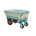 【個人宅配送不可】ハラックス アルミ運搬車 SSM-240-4 飼料運搬車 スチール台車 【FRP製バケットタイプ】【200キロ積載】【メーカー直送・代引不可】...