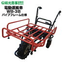 電動 運搬車【三輪タイプ WB-3BC 和光商事】【積載量120kg 約3時間連続使用可 葉物野菜 ジャガイモ ダイコン タマネギ スイカ サツマイモ 収穫 運搬車 農業 ラグタイヤ 運搬用品 農業】