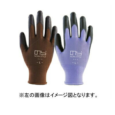 のらスタイル 農家さん手袋 10双組 ブラウン L 指先ピッタリウレタンコーティング ムレにくい背抜き ガーデニング 収穫 選別 農作業