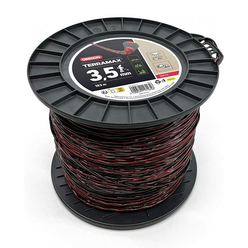 【オレゴン】 テラマックス 【太さ3.5mm×長さ183m】 【636772】 1個入 【草刈機 刈払機用】 【ナイロンコード】
