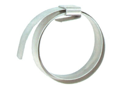 【永田】125mm パンチバンド PBF No.2（巾14mm×厚0.6mm）【ホース接続金具・ホースバンド・防除器具】