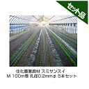 住化農業資材 スミサンスイ M 100m巻 孔径0.2mmφ 5本セット 潅水チューブ 灌水チューブ