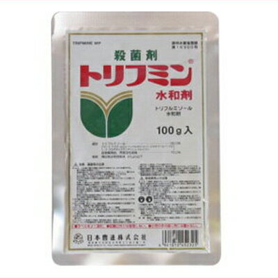 商品タイプ園芸殺菌剤メーカー日本曹達毒性普通物登録番号第16300号容量100g有効成分トリフルミゾール 30.0％性状類白色水和性粉末 45μm以下有効年限4年