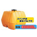 コダマ樹脂工業 タマローリータンク(横型) AT-3000 【3000L】【50A排水バルブ付き】【個人宅配送不可(法人名でご注文ください)・代引不可】