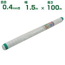 【個人宅配送OK】シンセイ 防虫ネット 目合0.4mm目 1.5m×100m (農業用 園芸用 家庭菜園 農業資材 防虫網 虫除けネット トンネル 畑 ビニールハウス 野菜 網目 べたがけ アブラムシ アザミウマ 白 150cm)