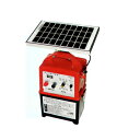 イノシシ クマ用 電気柵 セット 200m X3段張り アニマルバスター NSD-5 (FRP支柱φ14mm仕様) 【12Wソーラーパネル付・内部バッテリーコー...