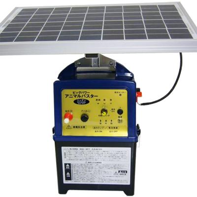 ニシデン産業 イノシシ・クマ用 電気柵 100mX3段張り セット ビッグパワー 12Wソーラー FRP支柱φ14mm ..