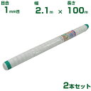 【個人宅配送OK】シンセイ 防虫ネット 目合1mm目 2.1m×100m 2本セット (農業用 園芸用 家庭菜園 ガーデニング 農業資材 防虫網 虫除けネット ...
