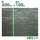 小泉製麻 防草シート ルンルンシート 黒x黒 300cm X 100m (タタミ) 2枚入