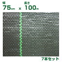 個人宅配送OK 防草シート 0.75m 小泉製麻 防草シート ルンルンシート 黒x黒 75cm X 100m 7本入 国産 日本製 ライン入 ハウス内 法面 鉢...