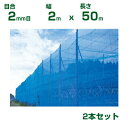 【個人宅配送OK】シンセイ 防風ネット 青 目合2mm目 2m×50m 2本セット(防風網 農業用 家庭菜園 畑 ハウス 農業資材 農園 園芸 果樹 野菜 植木...