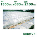 積水 セキスイ 農業用 トンネル支柱 φ11 1型 間口1300 高さ630 全長2100 50本 グリーン