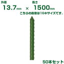 積水 セキスイ 農業用支柱 イボ竹 グリーン φ13.7 X 1500mm 50本