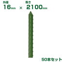 積水 セキスイ 農業用支柱 イボ竹 グリーン φ16 X 2100mm 50本
