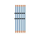 アポロ 電気柵 支柱 エリアポール 90cm がいし2個付 【φ20 X 900mm】 50本セット AP-PL900GB 樹脂被膜鋼管支柱 ガイシ付支柱 【代...