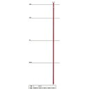 末松電子 電気柵 ポール ゲッターパイル φ20mm X 2.1m 【20本入】 210cm 樹脂被膜鋼管支柱 電柵支柱
