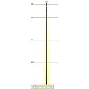 末松電子 電気柵 ポール ゲッターパイル φ26mm X 2.1m 【20本入】 210cm 樹脂被膜鋼管支柱 電柵支柱
