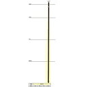 末松電子 電気柵 ポール ゲッターパイル φ26mm X 2.4m 【20本入】 240cm 樹脂被膜鋼管支柱 電柵支柱