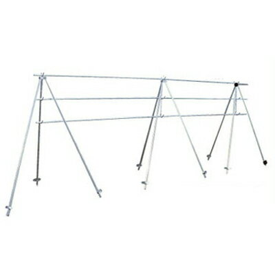 アルミス アルミ 稲干台 3段 3脚入 （横パイプ無し） 高さ2000mm 農業資材 水稲資材 稲刈 米 収穫