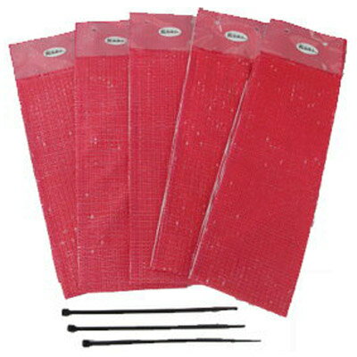 福井熱処理 亥旦停止(いったんていし) 20枚入 アライグマ・ハクビシン侵入防止用シート(レッド)(屋外用)【代引不可】