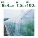 【個人宅配送OK】日本ワイドクロス 防虫ネット 防虫サンサンネット N3800 目合2×4mm目 1.5m×100m 透光率95% (農業用 園芸用 家庭菜園 ガーデニング 農業資材 防虫網 虫除けネット トンネル 畑 ビニールハウス 野菜 網目 べたがけ 白 150cm)