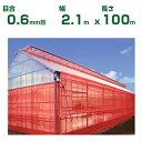 【個人宅配送OK】日本ワイドクロス 防虫ネット サンサンネット クロスレッド XR3200 目合0.6mm目 2.1m×100m 透光率65% (農業用 園芸用 家庭菜園 農業資材 防虫網 虫除けネット トンネル 畑 ビニールハウス 野菜 網目 べたがけ アブラムシ アザミウマ 赤 210cm)