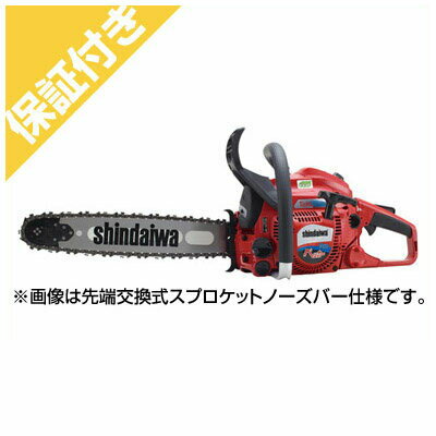 操作性・作業性・切断性に優れた新ダイワの本格派プロ用チェンソーです。 伐採、玉切りに必要な中・低速域での粘り強いトルクと、枝払い等の小径木の切断に対応する高速域での伸びを両立したエンジンには、新開発のY型掃気ポート （特許申請中：2012年現在）を採用！掃気ポートを特殊なY型形状にすることにより未燃焼ガスの吹き抜けを減少させると共に混合気の燃焼効率を高める事 に成功しました。 またチェンブレーキは勿論のこと、エアクリーナーエレメントのメンテナンスサイクルを延長させるターボクリーンシステムや、チェン脱落時にチェンソー本体 の損傷を抑制するローラーチェンキャッチャー、メンテナンス性に優れ、プロ好みなインボード式クラッチ、チェン張り調整を容易にするサイドアクセス機構、 ターミナルの接続や状態を確認し易い透明プラグキャップ、寒冷地や冬場の使用も使用も安心のワンタッチアイシング防止機能など、プロ機ならではの豊富な機 能を備えた扱いやすくオールマイティなチェンソーです。 プロの方は勿論、ホビーユーザーの方のステップアップにもおすすめの1台！※参考：ガイドバー長さはガイドバーの外形寸法（全長）を表すものではありません。実機装着した状態で切断可能な長さが、呼称として一般化したものです。ガイドバー交換等、お求めの際に役立つ情報として記載しています。※ご使用上の注意とお願い：本体の燃費向上に伴い、チェンオイル切れによるトラブル報告がございます。ご使用いただく際は、チェンオイルの残量確認には十分ご注意ください。 新開発のハイパワーエコエンジン ●新型掃気ポート形状（Y型掃気）の採用（特許申請中） Y型形状の新型掃気ポートはシリンダー室内への混合気の吐出速度を本流と支流によって異なる流速にする方式により排気ポートからの吹き抜けを少なくすると共に、プラグ付近に濃い混合気の層を形成させ燃焼力を最大に発揮する事ができます。 ●最大出力約3％、最大トルク約7％アップ※当社従来機比 伐倒時に要求される低中速域でのトルクアップと共に、枝払いに必要な高速域での伸びを高いレベルで実現した、国内林業プロ向けチェンソーです。 ●国内排出ガス自主規制値（50g/Kw・h）を大幅にクリアした環境にやさしいエンジンを搭載。 掃気ポート形状、燃焼室形状を新規設計したクリーンエンジンです。また、カタリスト（触媒）により排出ガス浄化効果を向上させました。 新開発エンジンは従来機※と比較し約10％燃費を低減した省燃費エンジンです。 ●ターボクリーンシステムの採用（強制吸塵システム） 気化器室内に入ったゴミを強制的に吸引排出することで高い評価を得ている強制吸塵システム（ターボクリーン機能）も標準装備し、エアークリーナーのメンテナンスサイクルを伸ばしました。 ●ローラーチェンキャッチャーの採用 チェン外れ時、燃料タンクの破損とチェンの損傷防止策としてローラーチェンキャッチャーを採用しました。 ●バーチェンが装着しやすいインボードクラッチを継承 ・バーチェンの脱着性の良さ ・クラッチへのゴミ付着がないため摩耗が少ない ・クラッチドラムに対する荷重バランスが良い ・鋸くずのはけが良い（縦引きに有利） ・ブレーキの性能向上（本体側にブレーキ装着が可能） ●透明プラグキャップ Oリングを装着した透明キャップは水分の浸入を防 ぎます。またターミナルの装着が目視で確認できます。 ●優れたアイシング防止機能を継承 ワンタッチで切替可能なアイシング防止機能を継承しましたので、夏冬の仕様変更が工具を使わず行えます。 メーカー 新ダイワ 品番 E2038SR/400T バーサイズ 400mm バー形状 軽量スプロケットノーズ チェンタイプ 25AP-84E エンジン排気量 38.4ml エンジンスパークプラグ NGK BPM8Y エンジン始動方式 リコイルスタータ（ソフトスタート） エンジン使用燃料 混合燃料(※混合燃料/無鉛ガソリン：やまびこ純正オイル＝50：1) 燃料タンク 0.42L オイルタンク 0.21L チェンブレーキ あり 3軸合成値 4.9m/s2 チェンオイル やまびこ純正チェンオイル 外形寸法(長さ×幅×高さ) 395×240×280mm(※ソーチェン・ガイドバー・燃料・オイルは含まれません) 本体乾燥質量 4.5kg(※ソーチェン・ガイドバー・燃料・オイルは含まれません) キャブレタ ダイヤフラム式 おすすめポイント ●チェンブレーキ付 ●自動給油 ●スロットル連動チョーク方式 ●サイドアクセス 関連キーワード 新ダイワ シンダイワ ダイワ Shindaiwa Sindaiwa やまびこ ヤマビコ YAMABIKO チェンソー チェーンソー エンジン エンジン式 2サイクルエンジン 2サイクルエンジン式 エンジンチェンソー エンジンチェーンソー エンジン式チェンソー エンジン式チェーンソー 2サイクルエンジンチェンソー 2サイクルエンジンチェーンソー 2サイクルエンジン式チェンソー 2サイクルエンジン式チェーンソー プロフェッショナルソー プロソー プロ プロフェッショナル パワフル 中木 中径木 林業 農業 伐採 間伐 枝打ち 木 林 森 森林 玉切り 薪 薪作り 薪づくり 薪ストーブ 暖炉 焚き火 焚火 たき火 枝 枝木 ガソリン オイル 25AP-84E 25AP84E パワーツール DIY 工具 道具 切断工具 切断機 2038 E2038 E2038SR 400T 先端交換式スプロケット 先端交換式スプロケットノーズバー リプレイサブル リプリサブルスプロケットノーズバー リム リム式 16インチ 40cm 400mm 25AP おすすめ