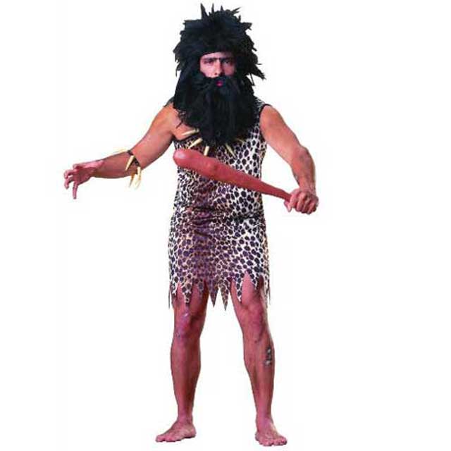 ハロウィン コスプレ ギザギザカットの穴居人の服 大人用 コスチューム 55030 dra0822