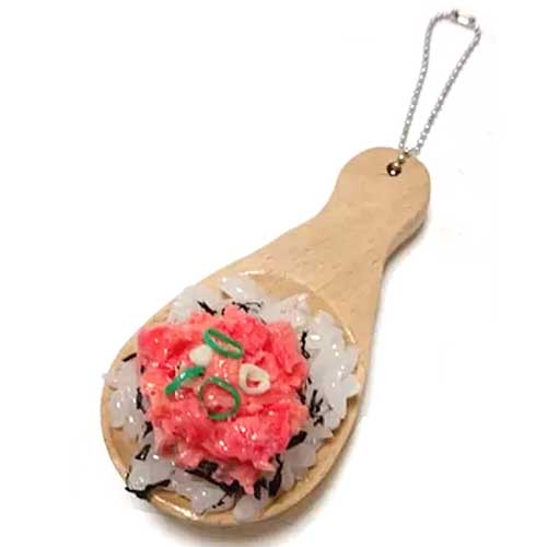 アトリエステラ 食品サンプル ネギトロ丼 ネギトロ キーホルダー キーリング K31