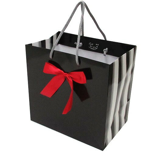 セレクトAG 当店 オリジナル ストライプ リボン プレゼント ショッパー 84266