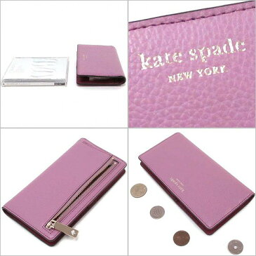 Kate spade ケイトスペード アウトレット エヴァ ラージ スリム ビルフォード ウォレット 長財布 WLRU5564 689 n200828