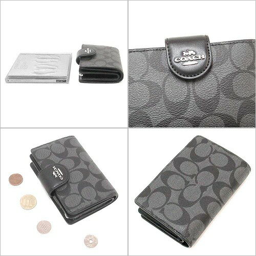 コーチ 財布 COACH アウトレット シグネチャー キャンバス ミディアム コーナー ジップ ウォレット 二つ折り財布 C0082 SVDK6 n210215