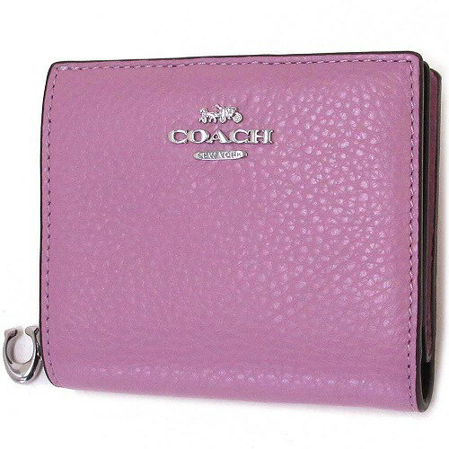 コーチ 財布 COACH アウトレット ペブルド レザー スナップ ウォレット 二つ折り財布 C2862 SVSCV n210319