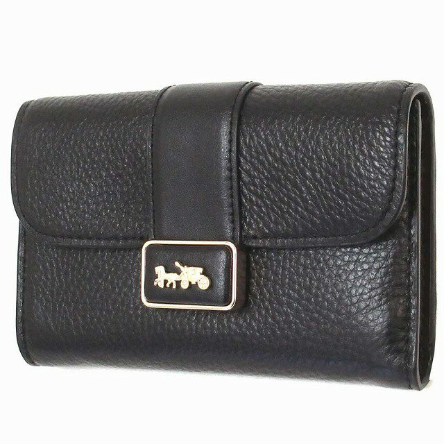 コーチ レザー財布 COACH アウトレット グレース ペブルドレザー ミディアム ウォレット CC059 IMBLKのサムネイル