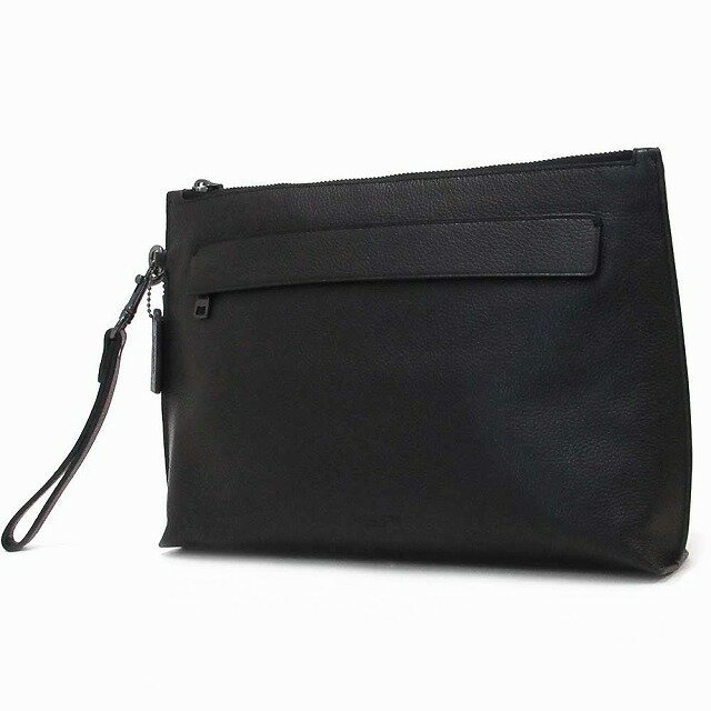 セカンドバッグ コーチ メンズバッグ COACH アウトレット レザークラッチバッグ セカンドバッグ 28614 BLK