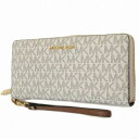 MICHAEL KORS マイケルコース アウトレット シグネチャー ジェットセット トラベル コンチネンタル 長財布 35F8GTVT3BVANILLA