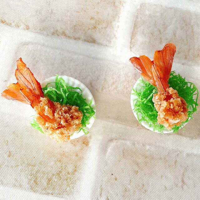 アトリエステラ 食品サンプル エビフライのしっぽ　ゴルフマーカー K55 n221024