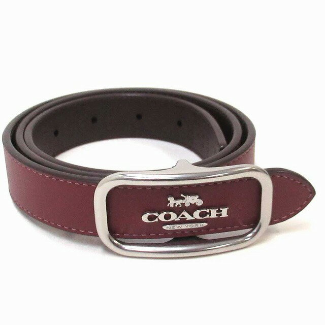 コーチ コーチ ベルト COACH コーチ アウトレット モールガン レクタングルバックル レザー ベルト25mm CE969SVL3U