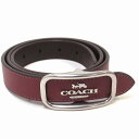 コーチ ベルト COACH コーチ アウトレット モールガン レクタングルバックル レザー ベルト25mm CE969SVL3U