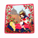 FEILER フェイラー ハンカチ ハンドタオル 眠り姫 25×25cm FAIRYTALES SLEEPING BEAUTY 赤ピンク 王子と姫