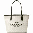 コーチ バッグ COACH アウトレット シグネチャー キャンバス シティ トート トートバッグ CP074 SVCAH n240221