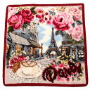 FEILER フェイラー ハンカチ タオル ハンドタオル パリの通り ボルドー PARISBORDEAUX