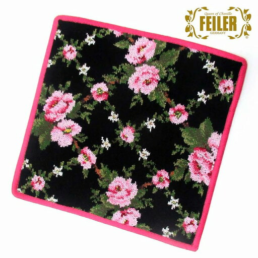 FEILER フェイラー ハンカチ タオル タオルハンカチ 25cm Amelie Black 135 Cerise アメリ ブラック セリーズ 花柄 AmelieBlk135 n241106 FEILER フェイラー ハンカチ タオル タオルハンカチ 25cm Amelie Black 135 Cerise アメリ ブラック セリーズ 花柄 AmelieBlk135 n241106