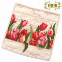 FEILER フェイラー ハンカチ タオル タオルハンカチ 25cm Amsterdam 147 Pebble アムステルダム ペブル チューリップ 花柄 Amsterdam147 n241106