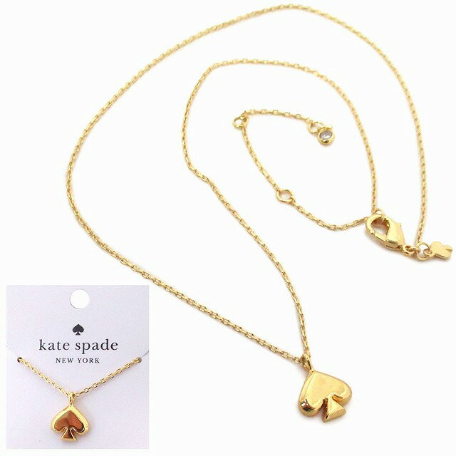 Kate spade ケイトスペード アウトレット アクセサリー エブリデイ スペード メタル ミニ ペンダント ネックレス O0RU3070 711 n241003
