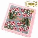FEILER フェイラー ハンカチ タオル タオルハンカチ 25cm ポンポネットローズ グレーピンク 花柄 限定 PPR25134 n240723