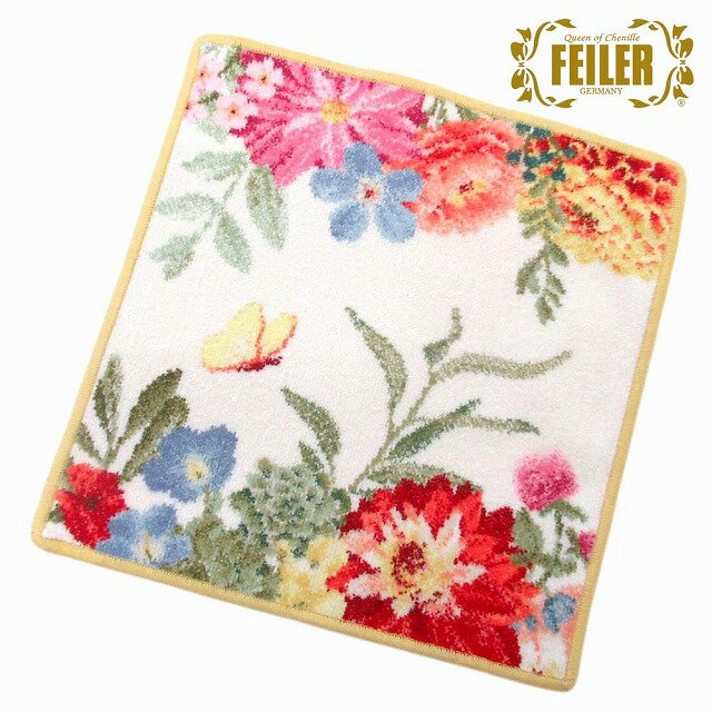 FEILER フェイラー ハンカチ タオル タオルハンカチ 30cm Summer Day 107 Broom Yellow 花柄 SummerDay107 n241106