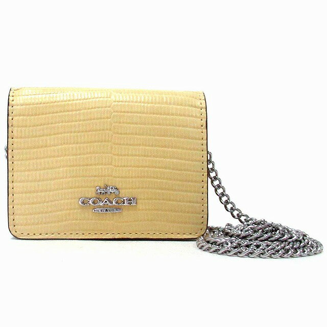 セールCoachタイガーチェーンショルダー付2wayカードミニ財布 楽天市場】coach ショルダーバッグ(カラーイエロー)(財布
