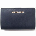 マイケル・コース 二つ折り財布 レディース MICHAEL KORS マイケルコース アウトレット 財布　二つ折りウォレット　35F7GTVF2L NAVY　n240221